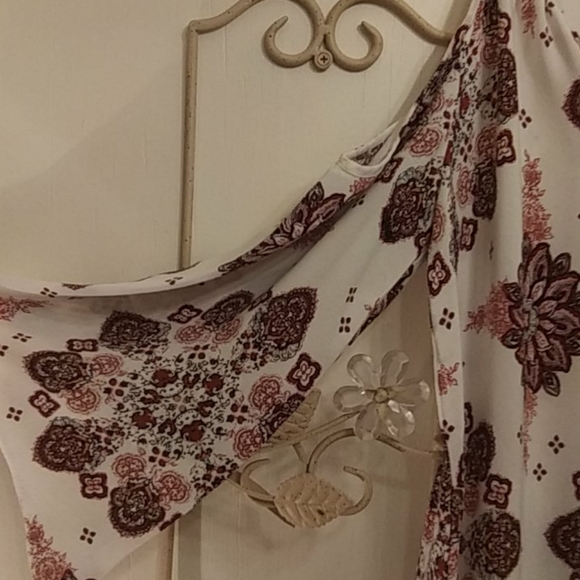 Forever 21 Boho Print Cold  Shoulder Tunic - Picture 4 of 5